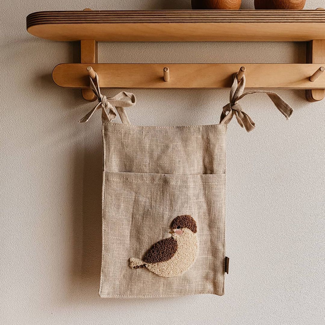 Multi-Purpose Hanging Storage Bag - Bedside Organizer with Pockets for Clothes, Books & Essentials - Nook&Nuzzle
