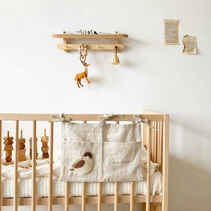 Multi-Purpose Hanging Storage Bag - Bedside Organizer with Pockets for Clothes, Books & Essentials - Nook&Nuzzle