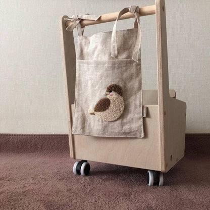 Multi-Purpose Hanging Storage Bag - Bedside Organizer with Pockets for Clothes, Books & Essentials - Nook&Nuzzle