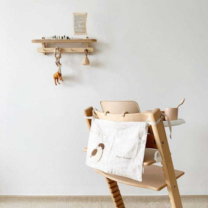 Multi-Purpose Hanging Storage Bag - Bedside Organizer with Pockets for Clothes, Books & Essentials - Nook&Nuzzle